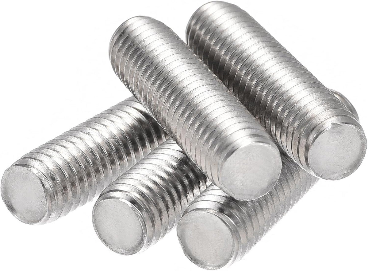 10Pcs M8 x 30mm Fully Threaded Rod 304 Stainless Steel Right Hand Threads