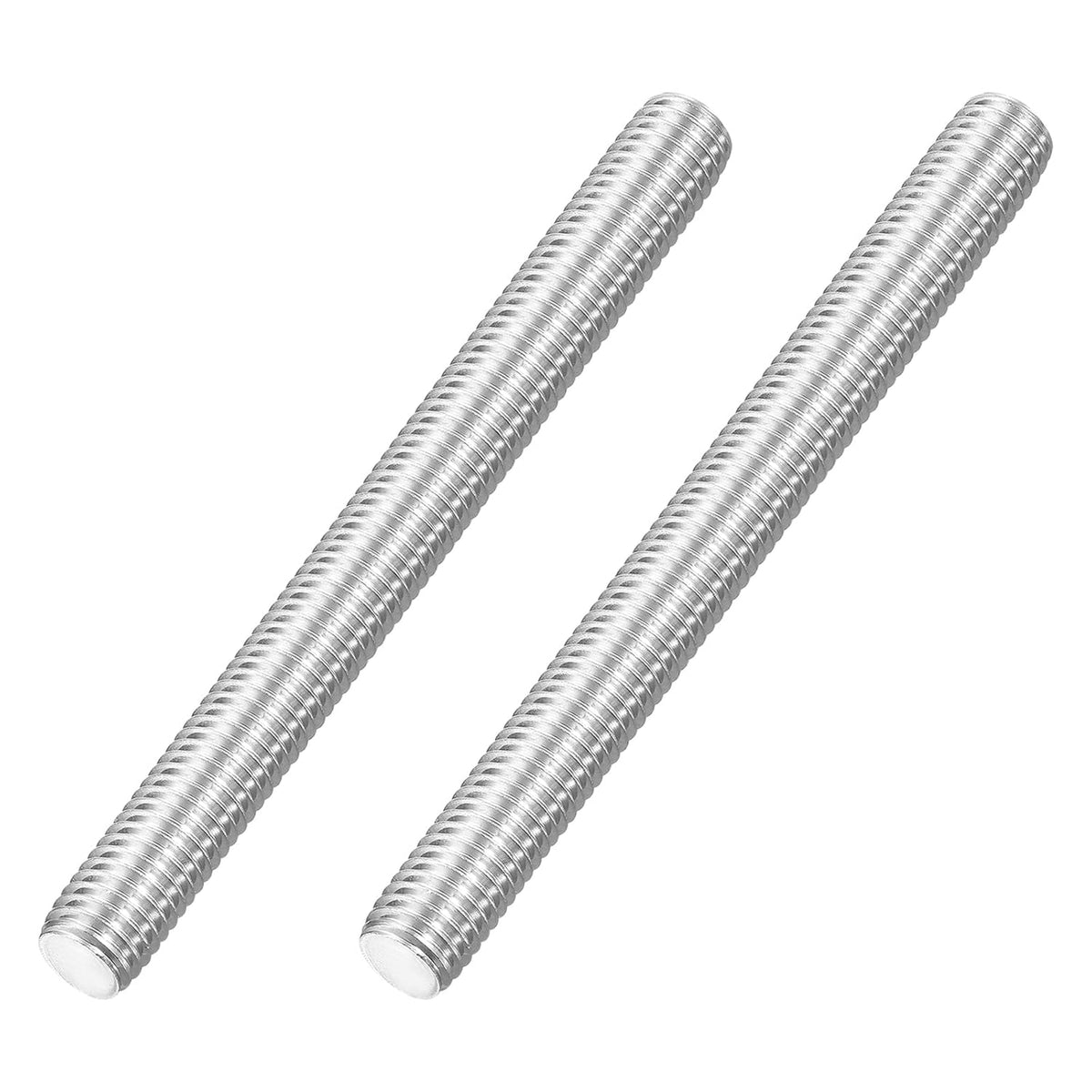 M12x120mm Fully All Threaded Rod, 2Pcs 316 Stainless Steel Long Threaded Screw 1.75mm Thread Pitch Right Hand Threads for Furniture Mounting Assembly Fastening
