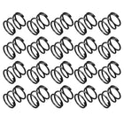 Compression Spring - 1.2mm Wire Dia, 14mm OD, 15mm Free Length Spring Steel Extension Spring,Black,20Pcs