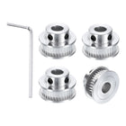 4pcs GT-2 40T Pulley Synchronous Wheel 12mm Bore, Aluminum Timing Pulley 40 Teeth, Fit Width 6mm Timing Belt for 3D Printer CNC Machine (with A Wrench)