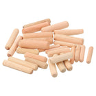 400Pcs 6x30mm/8x30mm/8x40mm/10x40mm Wooden Dowel Pins, Fluted Wood Beveled Ends Tapered Dowel Hardwood Pegs, Fluted Wood Dowels Rods for Furniture, Crafts, DIY