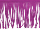 2 Yards 6 Inch PU Leather Suede Fringe Trim Double Side Leather Sewing Tassel Fringe for DIY Sewing Dress Crafts Skirt Decoration, Purple