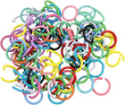 200Pcs Open Jump Rings, 10mm Colorful O-Ring Connectors for DIY Crafts Bracelet Necklaces Jewelry Making, 1 Set of Multi Color