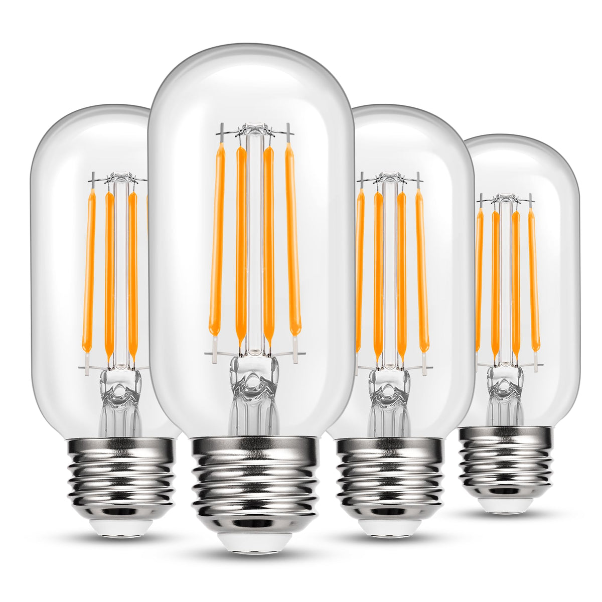 LinkMejor T45 4W LED Edison Glühbirnen E26 Fassung 40W Äquivalent mit klarem Glas