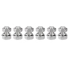 M8 x 16mm Hex Head Screws Bolts, Nuts, Flat & Lock Washers Kits, 304 Stainless Steel Fully Thread Hexagon Bolts 6 Sets