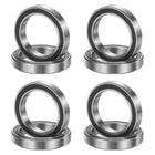 8Pcs 6806 2RS 30mmx42mmx7mm Deep Groove Ball Bearings, Double Rubber Shielded Bearing Steel ABEC5 High Performance for Industrial Machinery Precision Transmission, Black