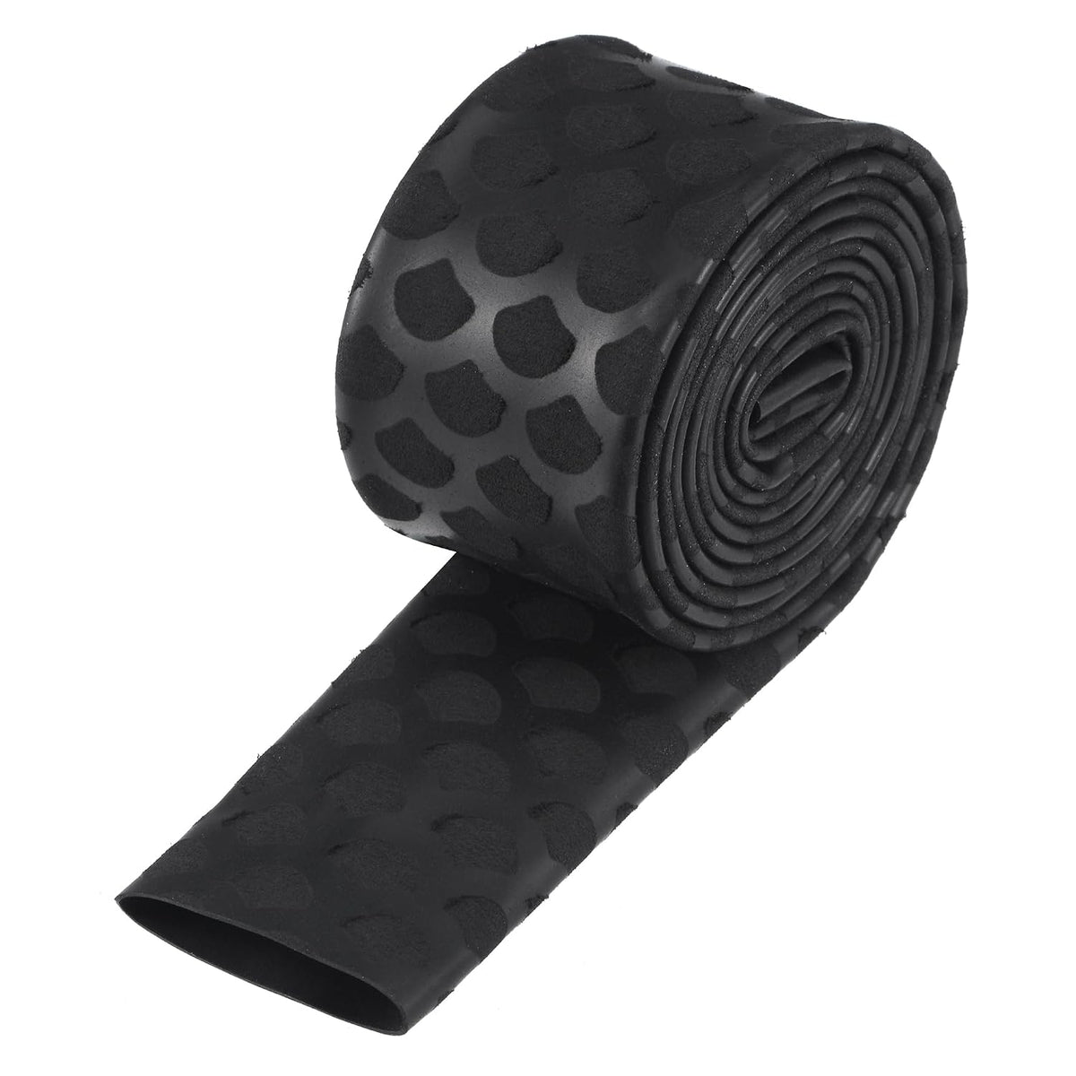 Heat Shrink Wrap Tubing Sleeve for Fishing Rod Grips Handle, 20mm Dia 32mm Flat 3.3ft 2:1 Ratio Black