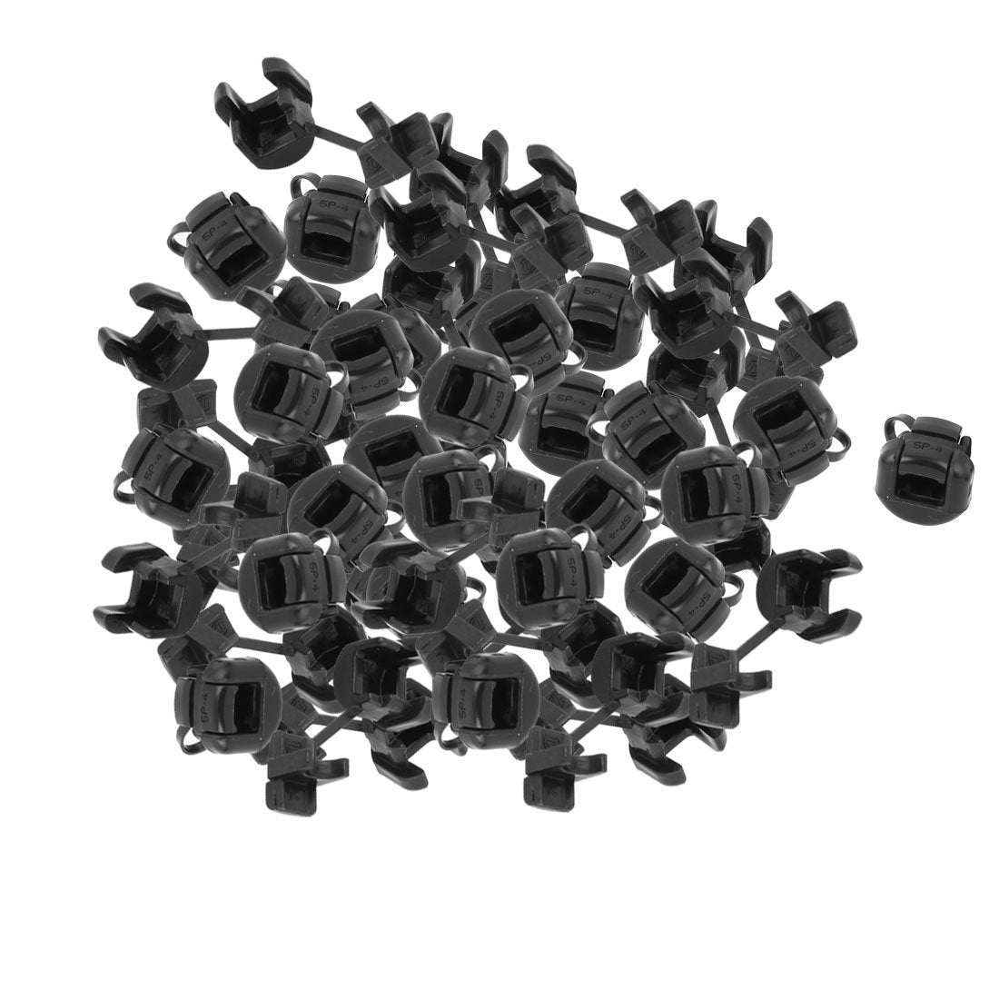 50Pcs HDB-5P-4 Round Cable Wire Strain Relief Bush Grommet 5.5mm Diameter