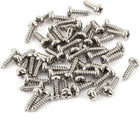50 Pcs M1.4 X 5mm Stainless Steel Phillips Round Head Self Tapping Screws Bolts