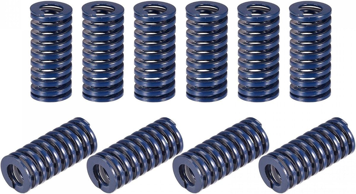 3D Printer Die Spring, 10pcs 16mm OD 35mm Long Spiral Stamping Light Load Compression Mould Die Springs for 3D Printer Electric Part, Blue