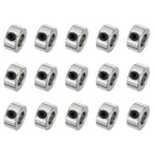 15pcs Set Screw Collars 5.05mm Bore Shaft Collars, 10mm OD, 5mm Width, Drill Stop Collar, Carbon Steel Drill Bits Depth Collars