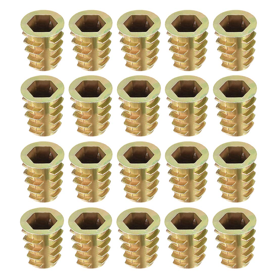 Accessoire fileté pour meuble en alliage de zinc M6 filetage interne 14mm longueur 20pcs