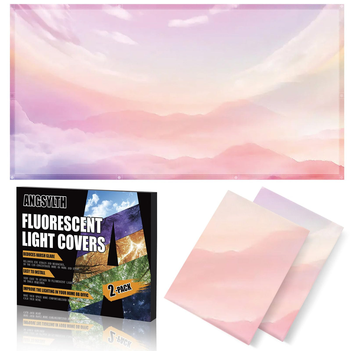 LänkMejor 2 Pcs Fluorescerande Ljuskapslar, 4x2 Fots Kapslar för Takbelysning