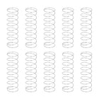 10Pcs Compression Springs, 0.4mm Wire Diameter x 12mm OD x 40mm Length 304 Stainless Steel Extension Spring Ballpoint Pen Pressure Springs for Shop Home Repairs, Silver
