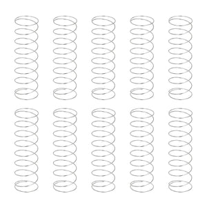 10Pcs Compression Springs, 0.4mm Wire Diameter x 12mm OD x 40mm Length 304 Stainless Steel Extension Spring Ballpoint Pen Pressure Springs for Shop Home Repairs, Silver