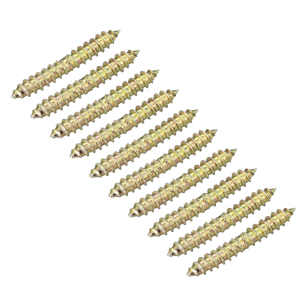 4x13mm Hanger Bolts, 48pcs Double Ended Self-Tapping Thread Dowel Screws for Wood Connecting