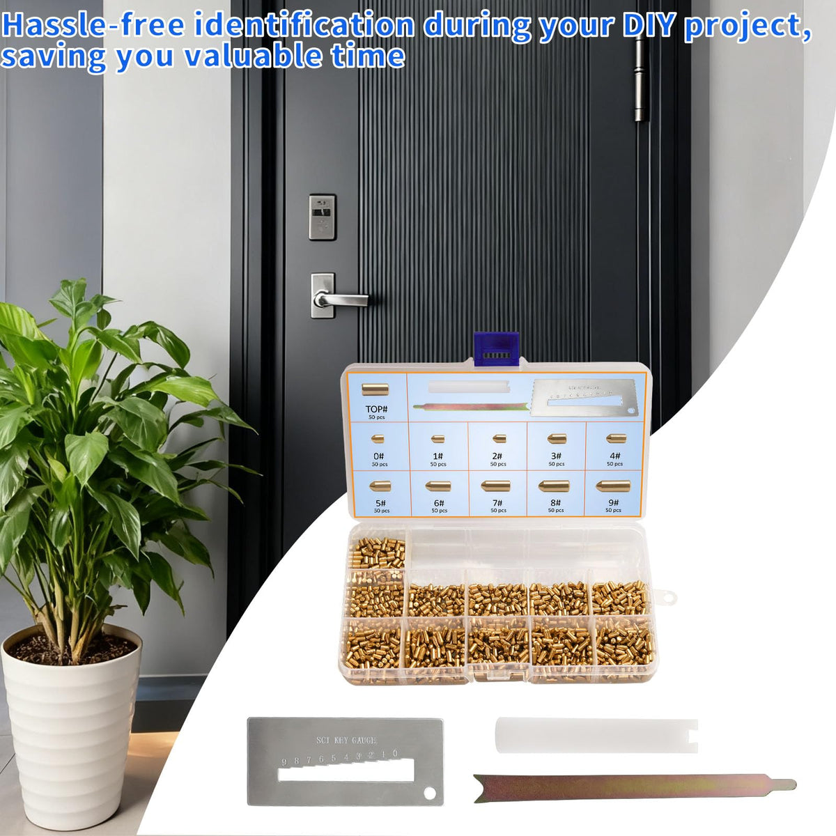 SC1 SC4 Keyway Rekey Kit Kompatibel med Schlage