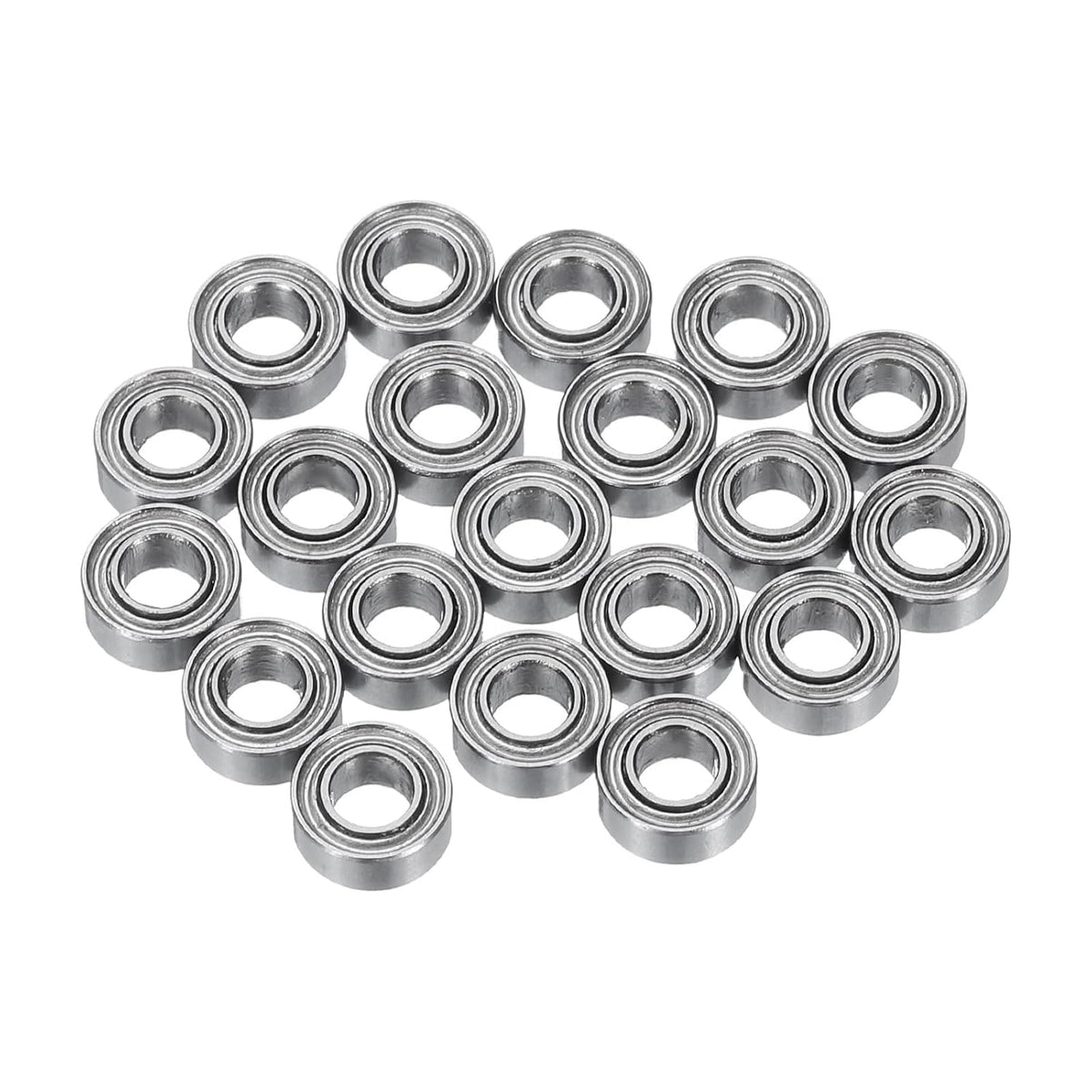 20pcs MR63ZZ Miniature Deep Groove Ball Bearings 3x6x2.5mm Double Shielded Bearings for Electric Motor, Home Appliances, Garden Machinery, P6 (ABEC 3)