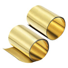 Brass Sheet Roll, Metal Foil Plate 1000mm x 100mm x 0.1mm 2pcs