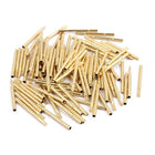 100pcs R75-3S 1.3mm Dia 17.5mm Length Metal Test Probe Needle Cover Gold Plated