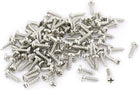 100 Pcs M1.4 X 5mm Stainless Steel Phillips Round Head Self Tapping Screws Bolts