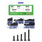 Hex Socket Bolt Kits (M3), Grade 12.9 Carbon Steel Hex Socket Drive Screws Kits, Black