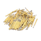100pcs P160-A2 1.36mm Dia 24.5mm Length Metal Spring Pressure Test Probe Needle