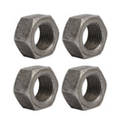 4pcs M24 x 2mm Pitch Metric Fine Thread Carbon Steel Left Hand Hex Nuts