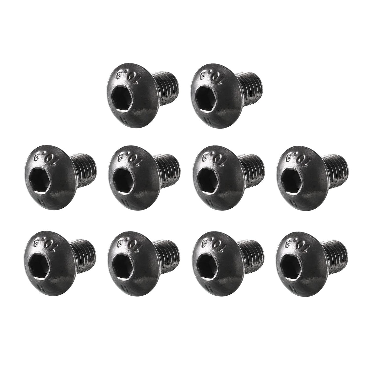 M5x8mm 10.9 Alloy Steel Button Head Hex Socket Cap Screw Bolt 100pcs