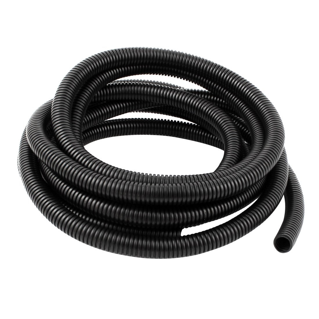 5 M 14 x 18 mm Plastic Flexible Corrugated Conduit Tube for Garden,Office Black