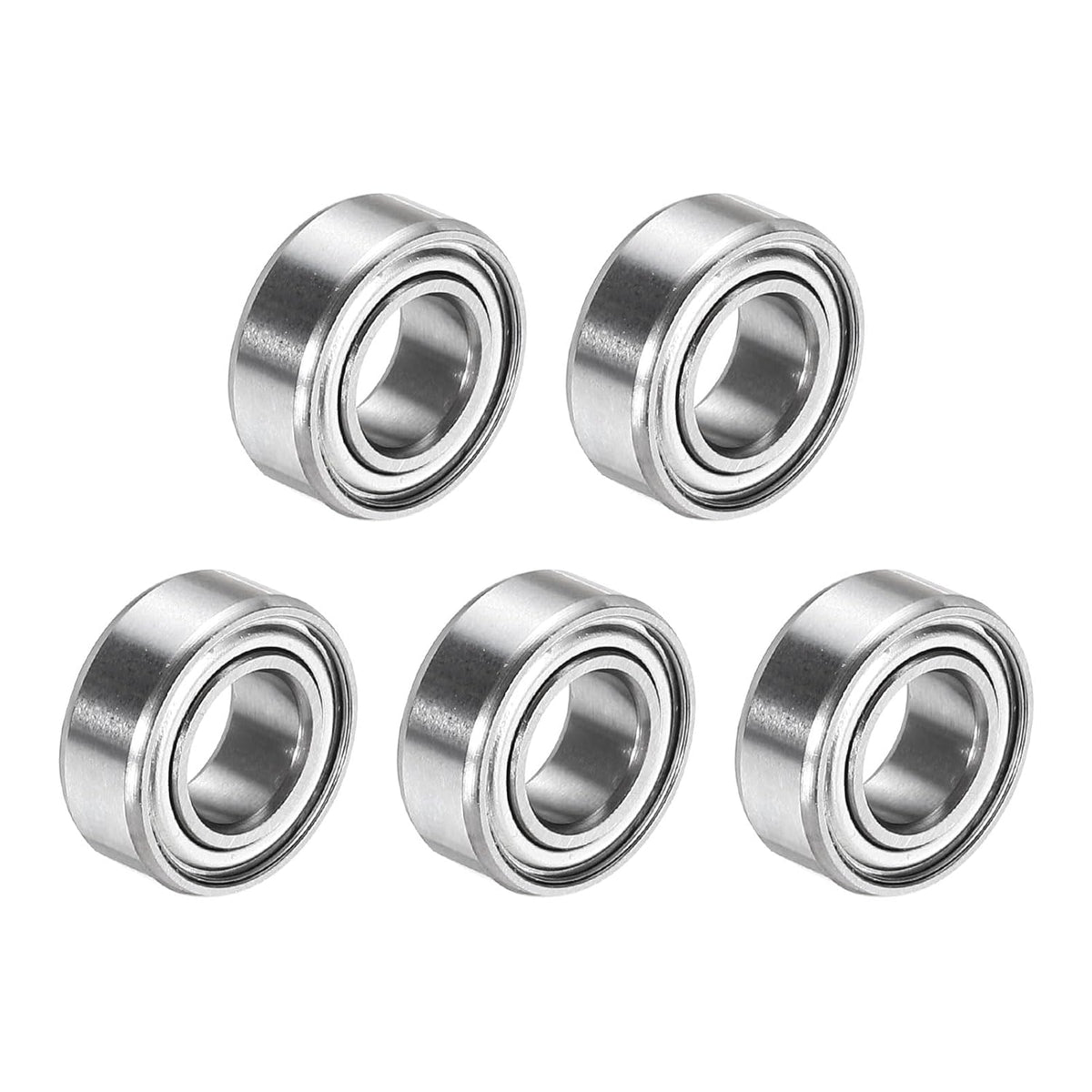 5Pcs SR188ZZ Stainless Steel Ball Bearing 1/4" x 1/2" x 3/16" Double Shielded Bearings (ABEC3)
