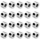 20pcs Set Screw Collars 4.05mm Bore Shaft Collars, 9mm OD, 5mm Width, Drill Stop Collar, Carbon Steel Drill Bits Depth Collars