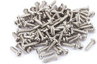 100 Pcs M2 X 8mm Stainless Steel Phillips Round Head Self Tapping Screws Bolts