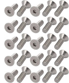 1/4-20 x 3/4" 304 Stainless Steel Flat Head Hex Socket Cap Screw 25pcs