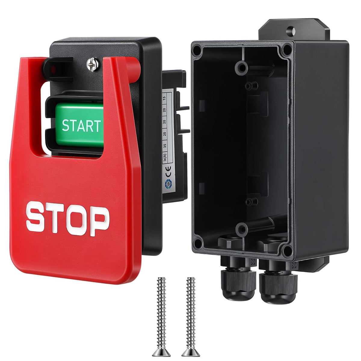 LinkMejor 1 Set 120/230V Single Phase On/Off Switch for Table Saw, Woodworking