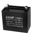 a14070800ux0462 CBB61 4 Soldering Pin Polypropylene Film Motor Capacitor 8uF, AC 450V