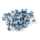 100K ohm Vertical Variable Resistor Trimmer Potentiometer Blue 50Pcs