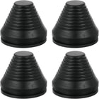 Tower Shaped Grommet, 4 Pcs 2"(50mm) Inner Diameter, Rubber Grommets Firewall Plug Grommets Hole Plug for Wire Cable Plug Plumbing, Black