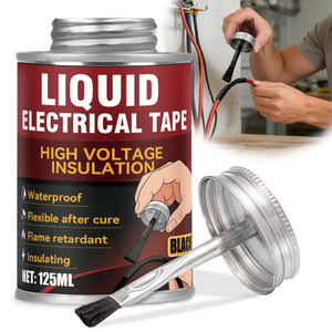 LinkMejor Liquid Electrical Tape – Sort Isolerende Elektrisk Tape Lim, Vandtæt og Højvarmebestandig Belægning til Kabelfixering, Ideel til Hjemme Fleksibel Kabelforretning Reparation, Bilservice