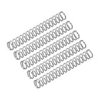 Compression Spring, 5Pcs 304 Stainless Steel, 7mm OD, 0.8mm Wire Size, 50mm Free Length, Silver Tone