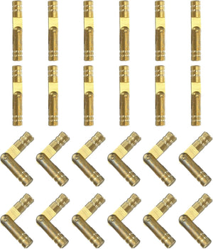 ตะขอบริสตัลที่ซ่อนไม่มอง, 24ชิ้น, ขนาด5x30มม., ตะขอบริสตัลสำหรับซ่อนไว้, ตะขอบริสตัลทรงกระบอก