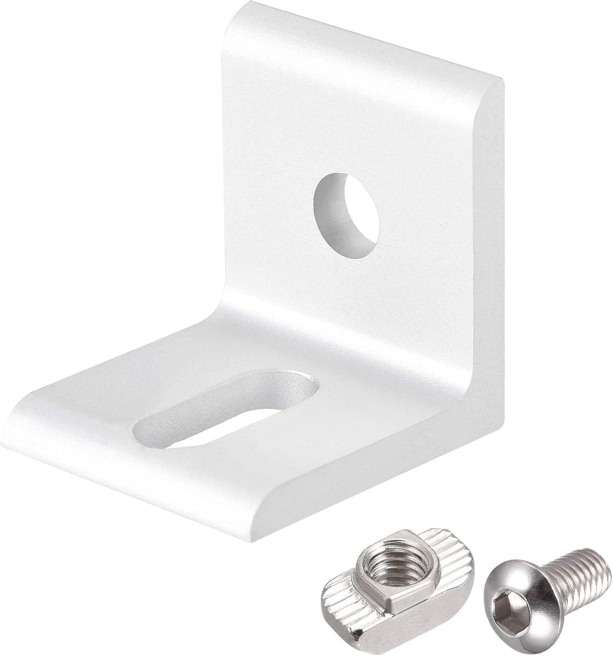 Inside Corner Brace Angle Bracket Fastener L Shape 30mmx30mmx26mm with Screws and Nut for 3030 Series Aluminum Extrusion Profile
