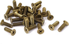 M5 x 16mm Brass Metric Phillips Head Countersunk Screws GB819 30 Pcs