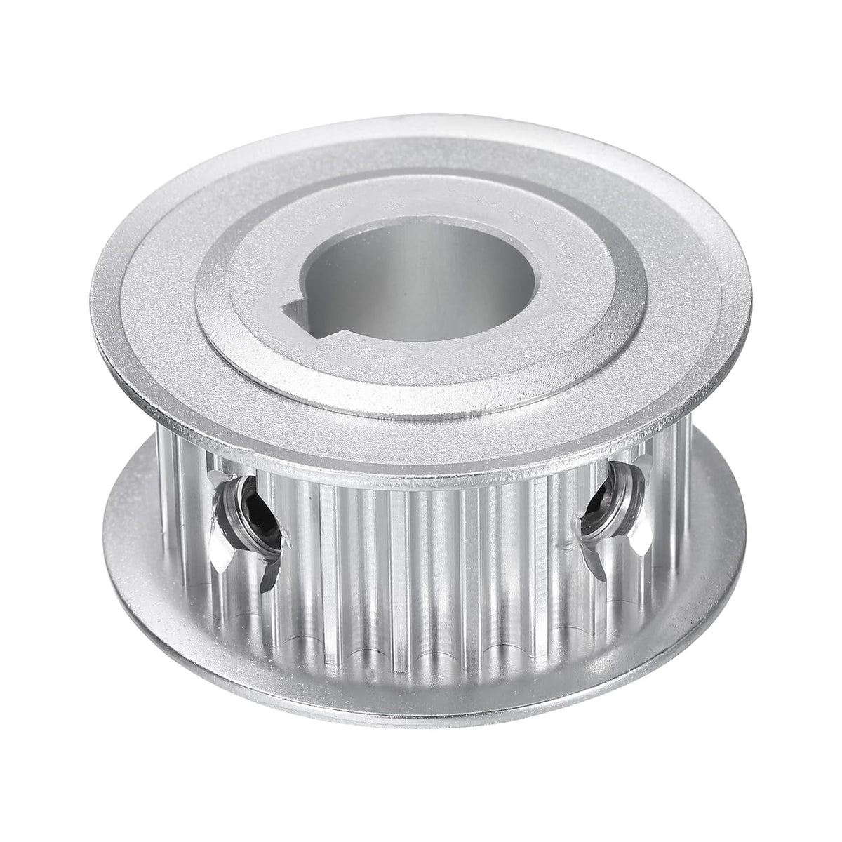 5M-24T-5/8B Timing Belt Pulley 5/8" Bore, 24 Teeth Aluminum Alloy Synchronous Wheel with Keyway, Pitch 5mm Tooth for 15mm Width Belt