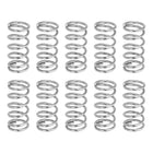 10Pcs Compression Springs, 0.9mm Wire Diameter x 8mm OD x 20mm Length 304 Stainless Steel Extension Spring Ballpoint Pen Pressure Springs for Shop Home Repairs, Silver