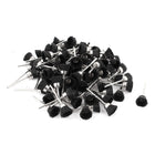 100 Pcs 2.3mm Shank 15mm Cup Shape Nylon Wire Polishing Brush for Rotary Tool