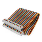Connector IDC Flat Rainbow Color Ribbon Cable, F/F, 50 cm, 64 Pin, 64 Way