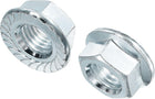 3/4"-10 Serrated Flange Hex Lock Nuts, Carbon Steel Zinc Plated 5pcs