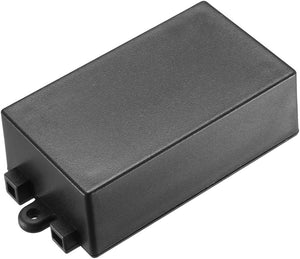 Caixa de Distribuição Eletrônica de Plástico para Faça-Você-Mesmo, Dimensões 80 x 38 x 22 mm, Cor Preta