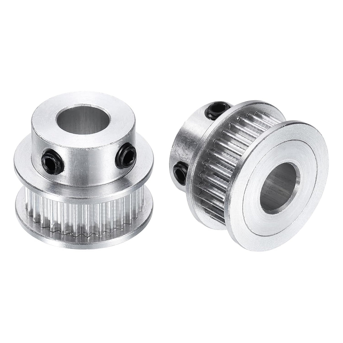 2pcs GT-2 30T Pulley Synchronous Wheel 8mm Bore, Aluminum Timing Pulley 30 Teeth, Fit Width 6mm Timing Belt for 3D Printer CNC Machine